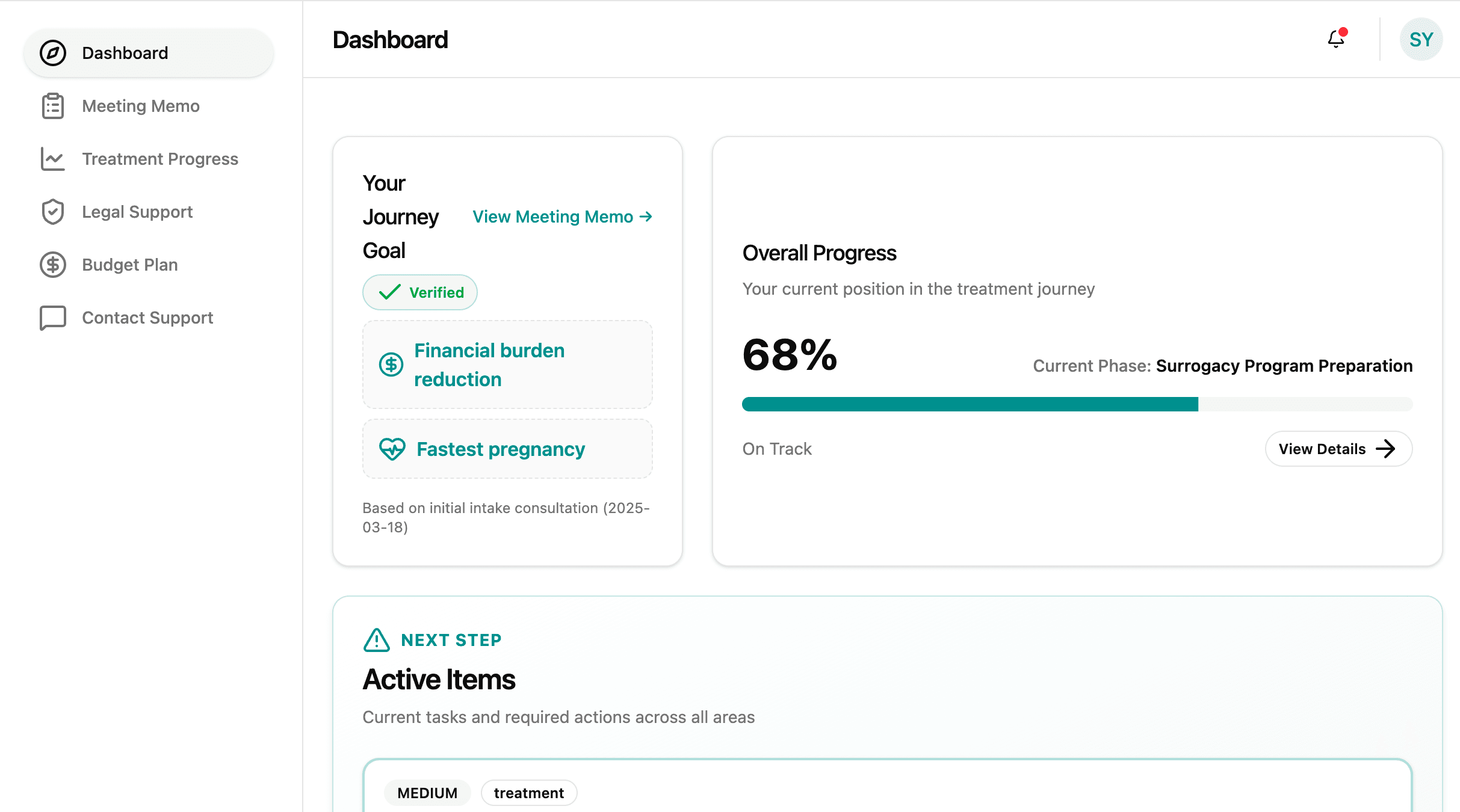BetterFreeze ダッシュボードプレースホルダー
